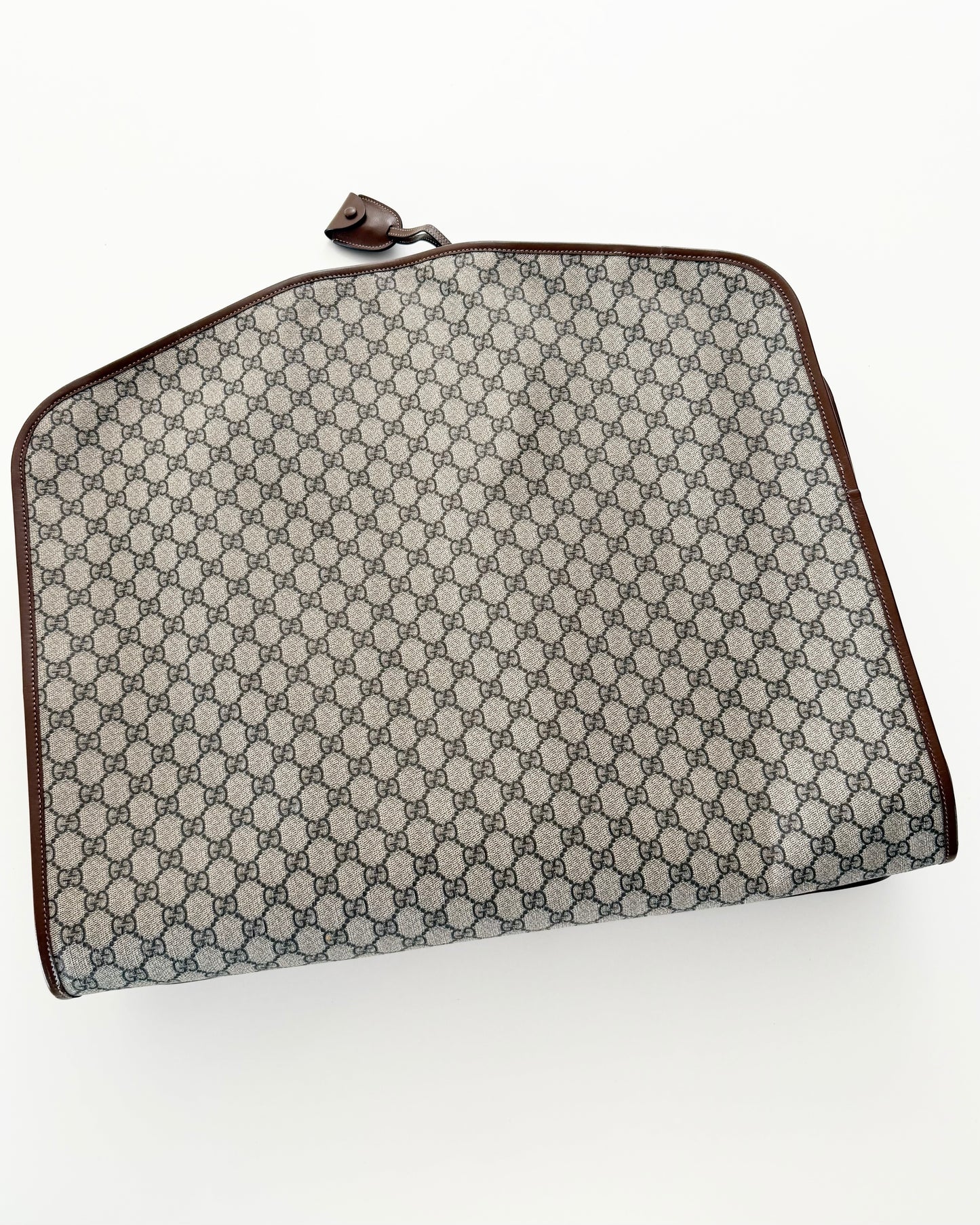 Gucci Beige/Brown Supreme Coated Canvas and Leather Garment Bag