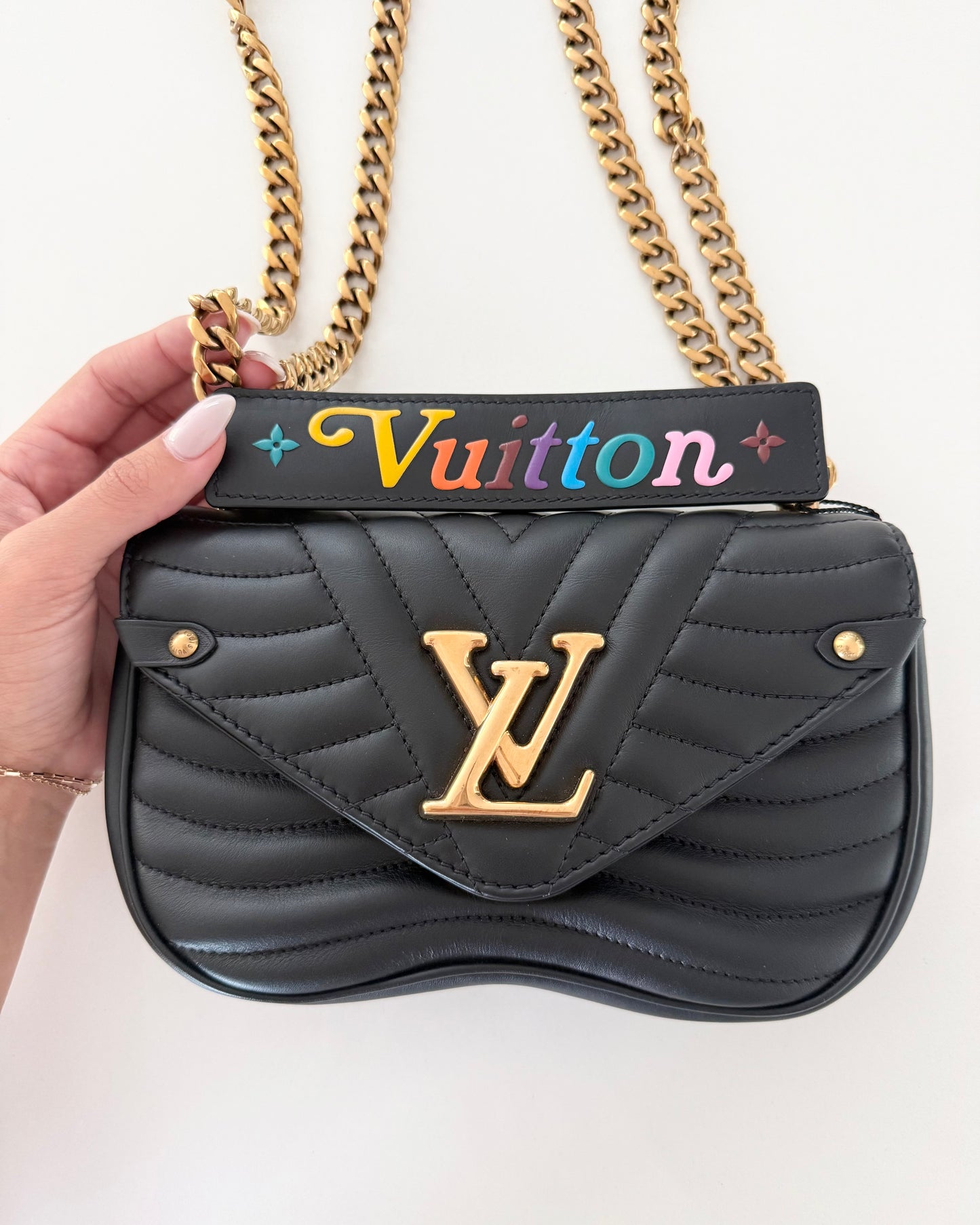 Louis Vuitton Black New Wave Chain PM Bag