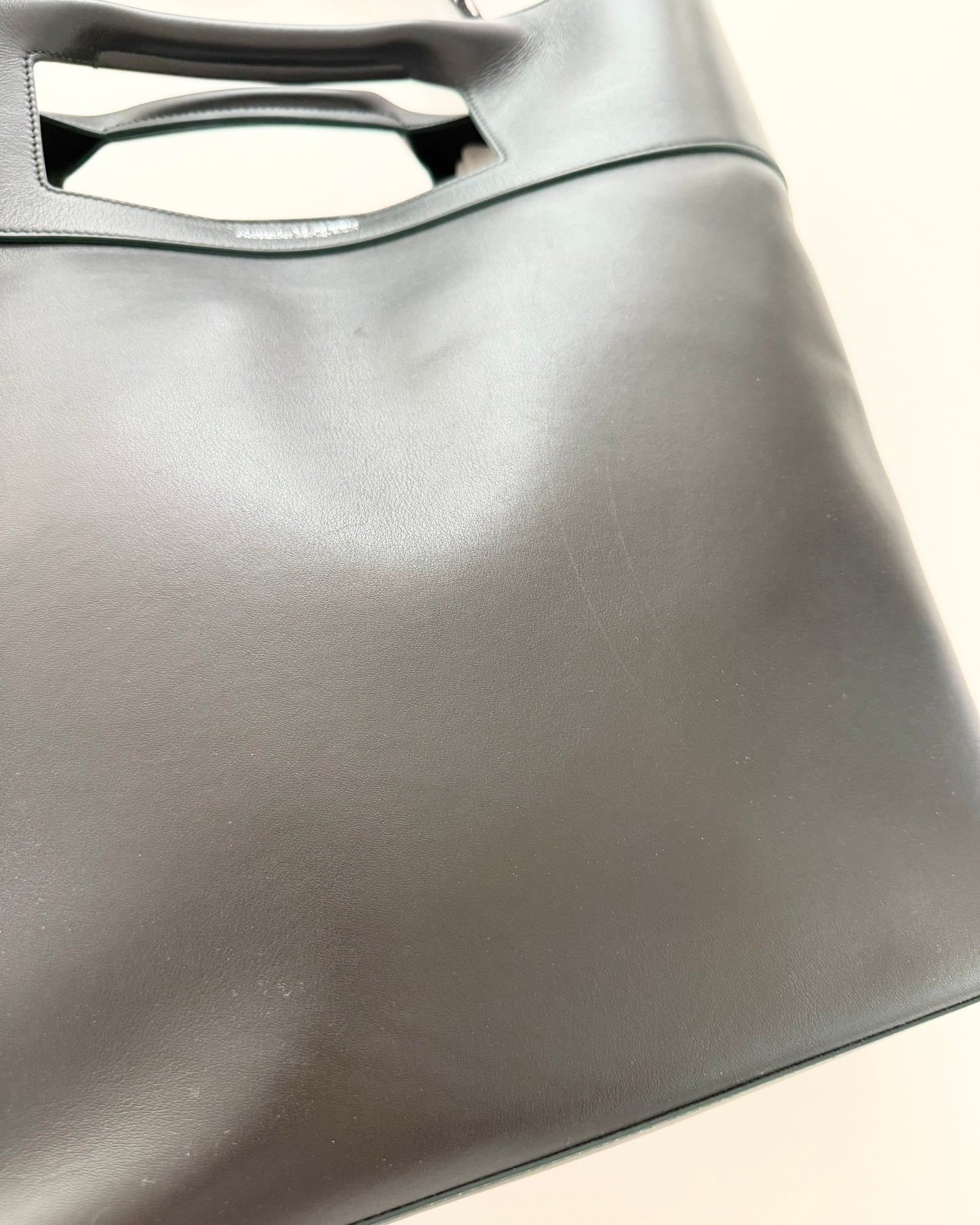 Alexander McQueen Black Leather The Bow Tote