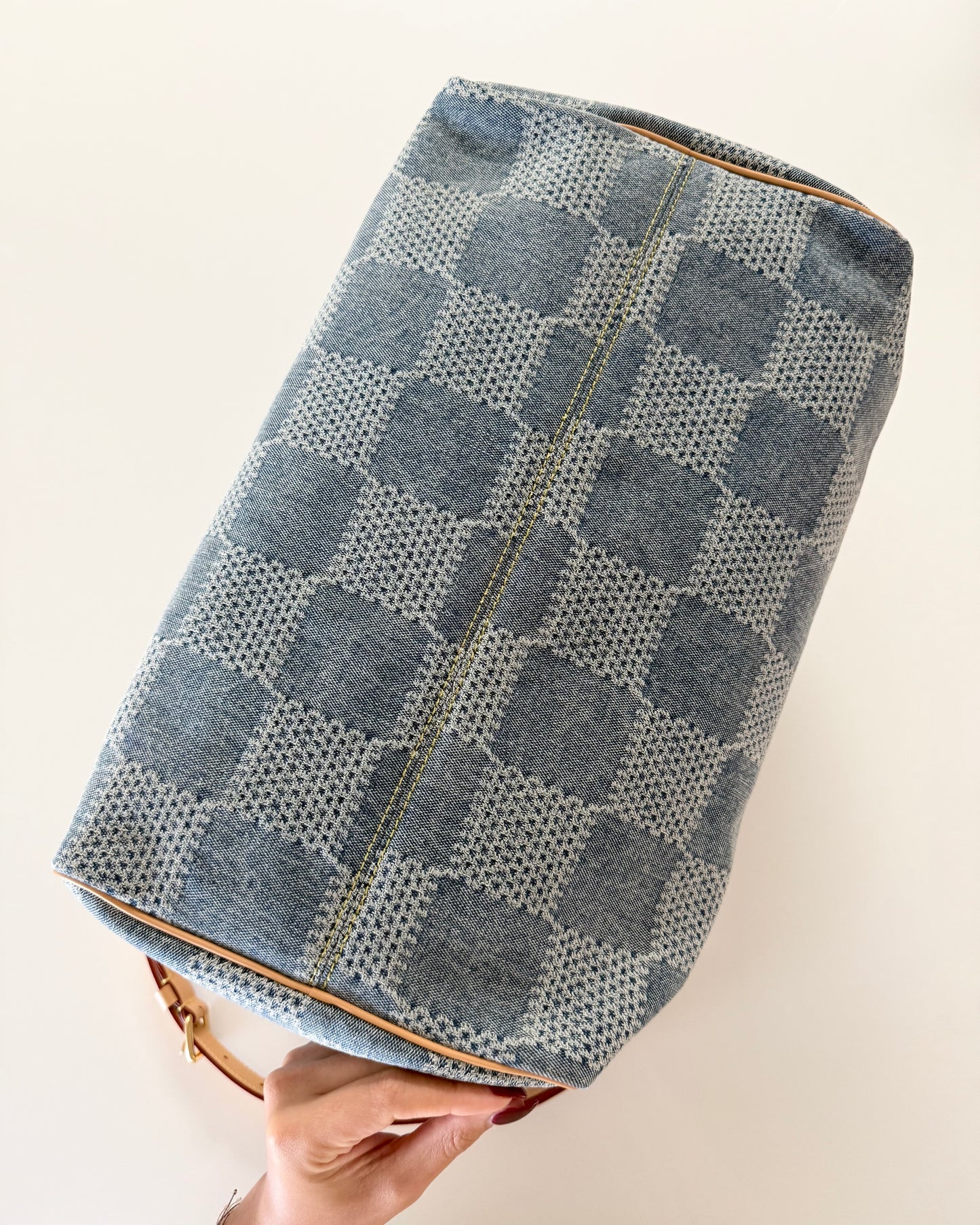 Louis Vuitton Damier Denim 3D Speedy Bandoliere 40 from 2024