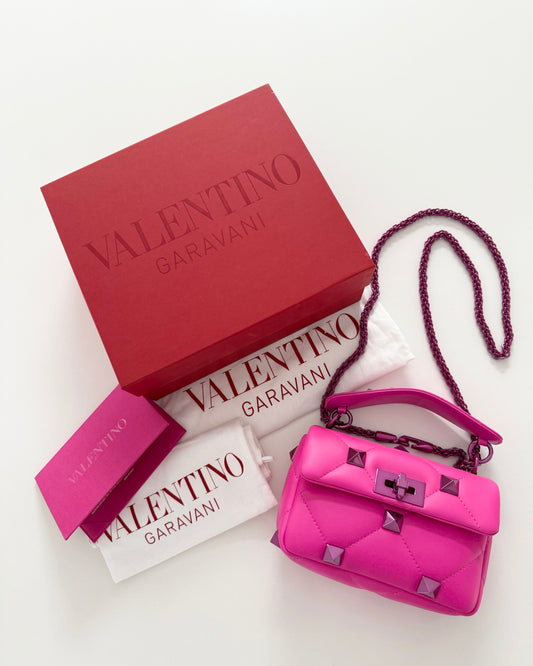 Valentino LIMITED All Pink Small Roman Rockstud