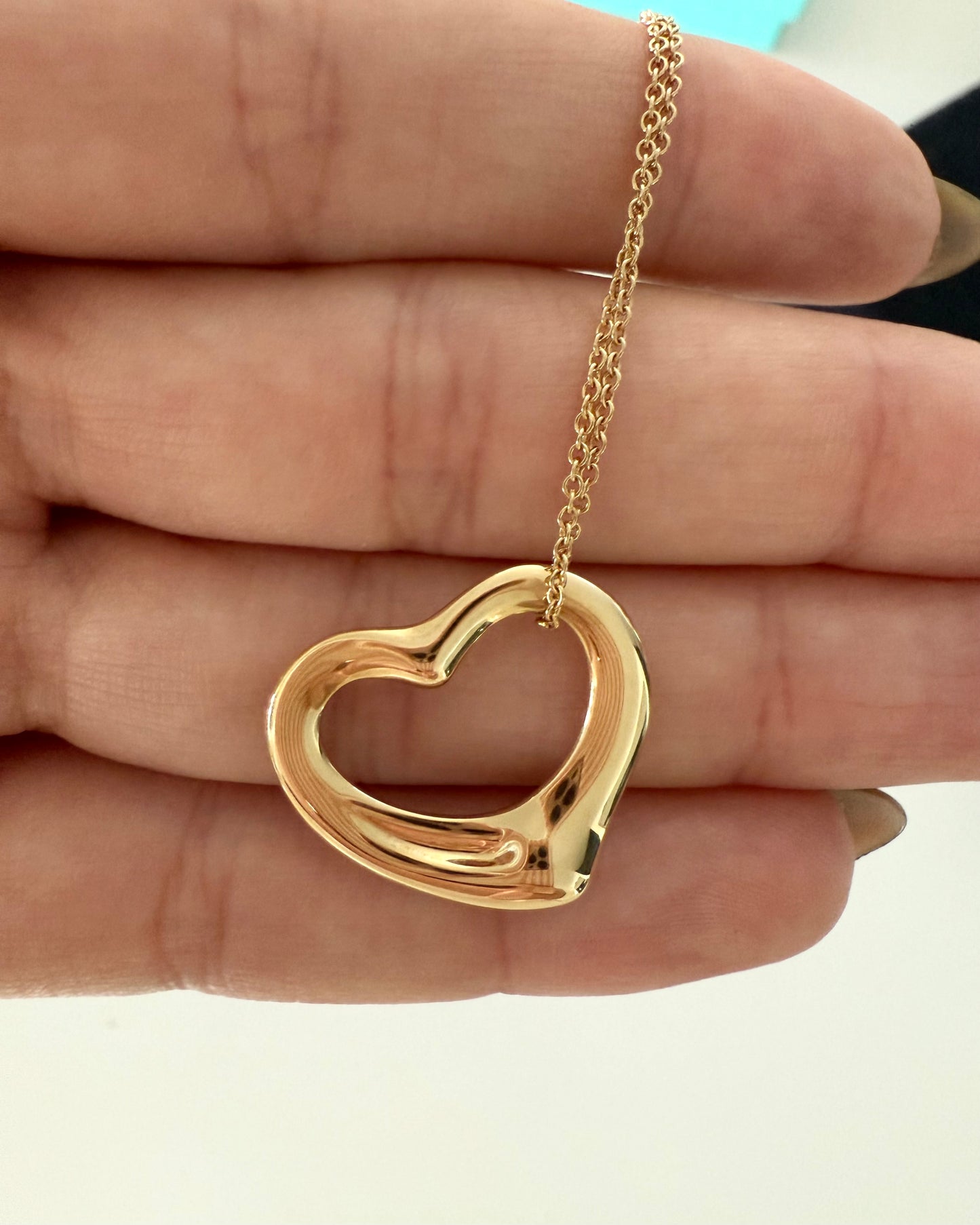Tiffany 18k Yellow Gold Elsa Peretti 22MM Necklace