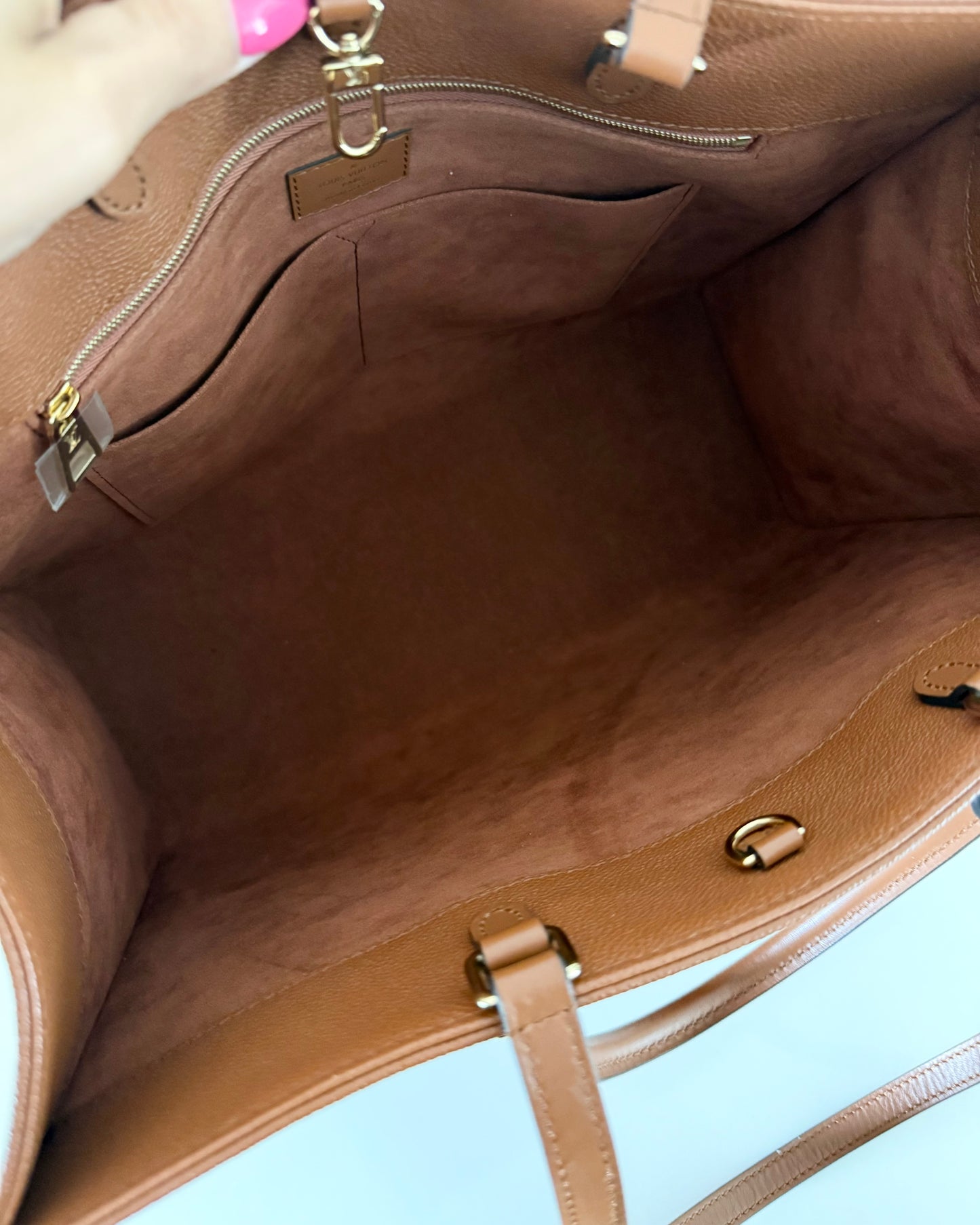 Louis Vuitton Limited Edition Cognac Empreinte Leather Onthego GM