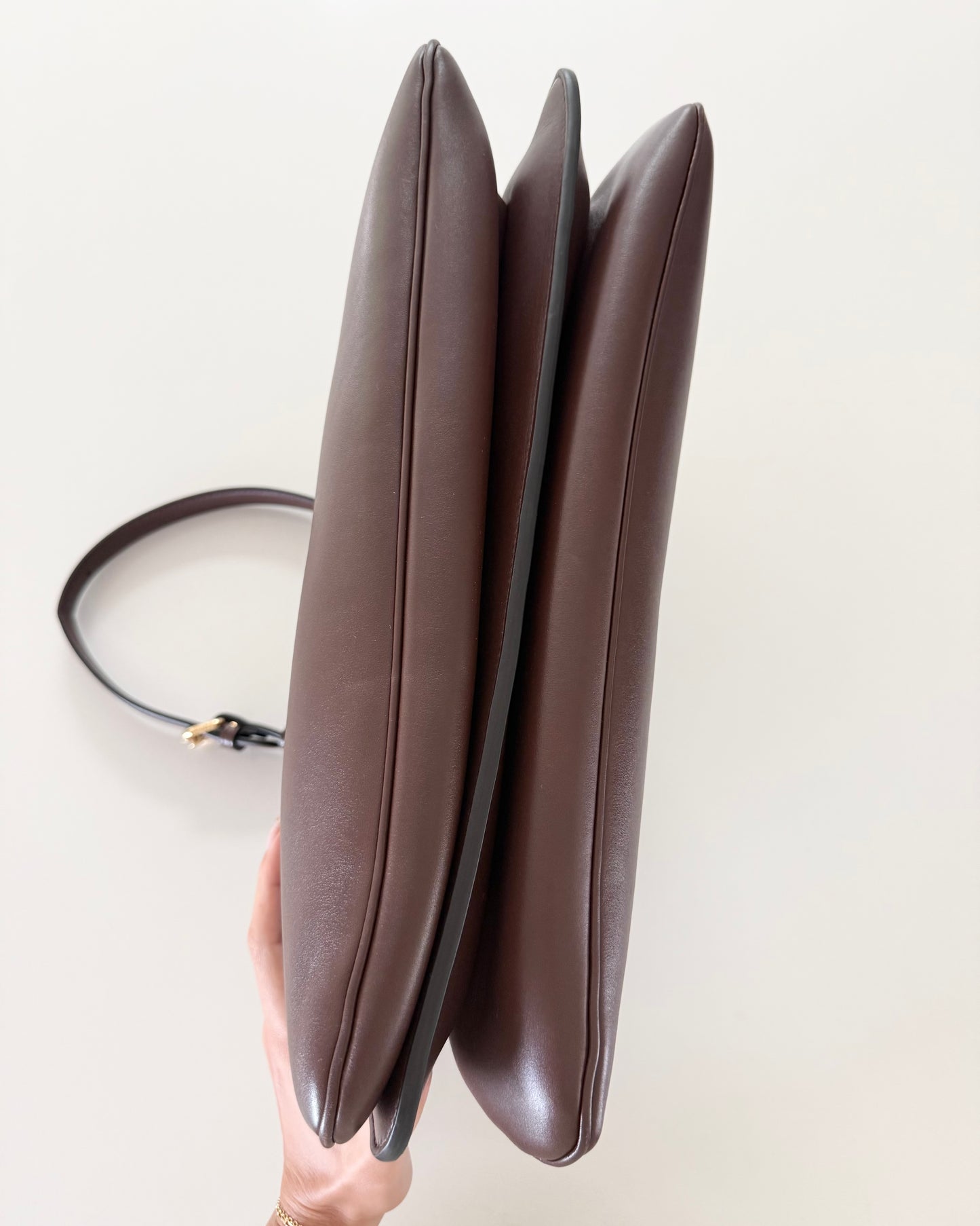 Fendi Dark Brown Leather Soft Large Peekaboo Bag from 2024