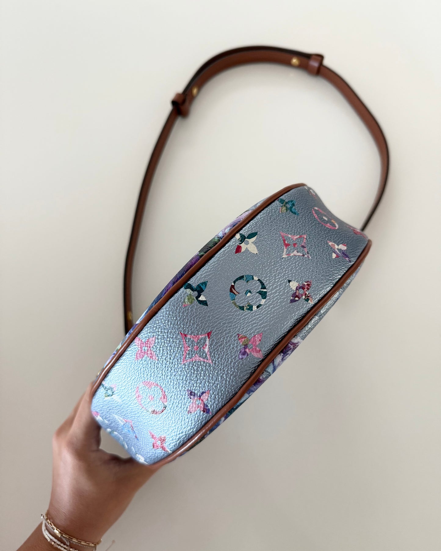 Louis Vuitton  Limited Edition Monogram Metallic Garden Toile Loop PM Bag