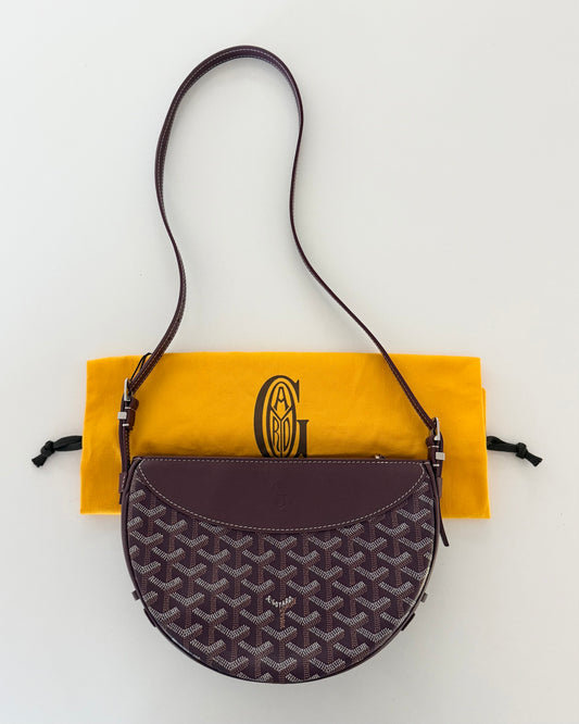 Goyard Bordeaux Canvas Hirondelle PM Crossbody