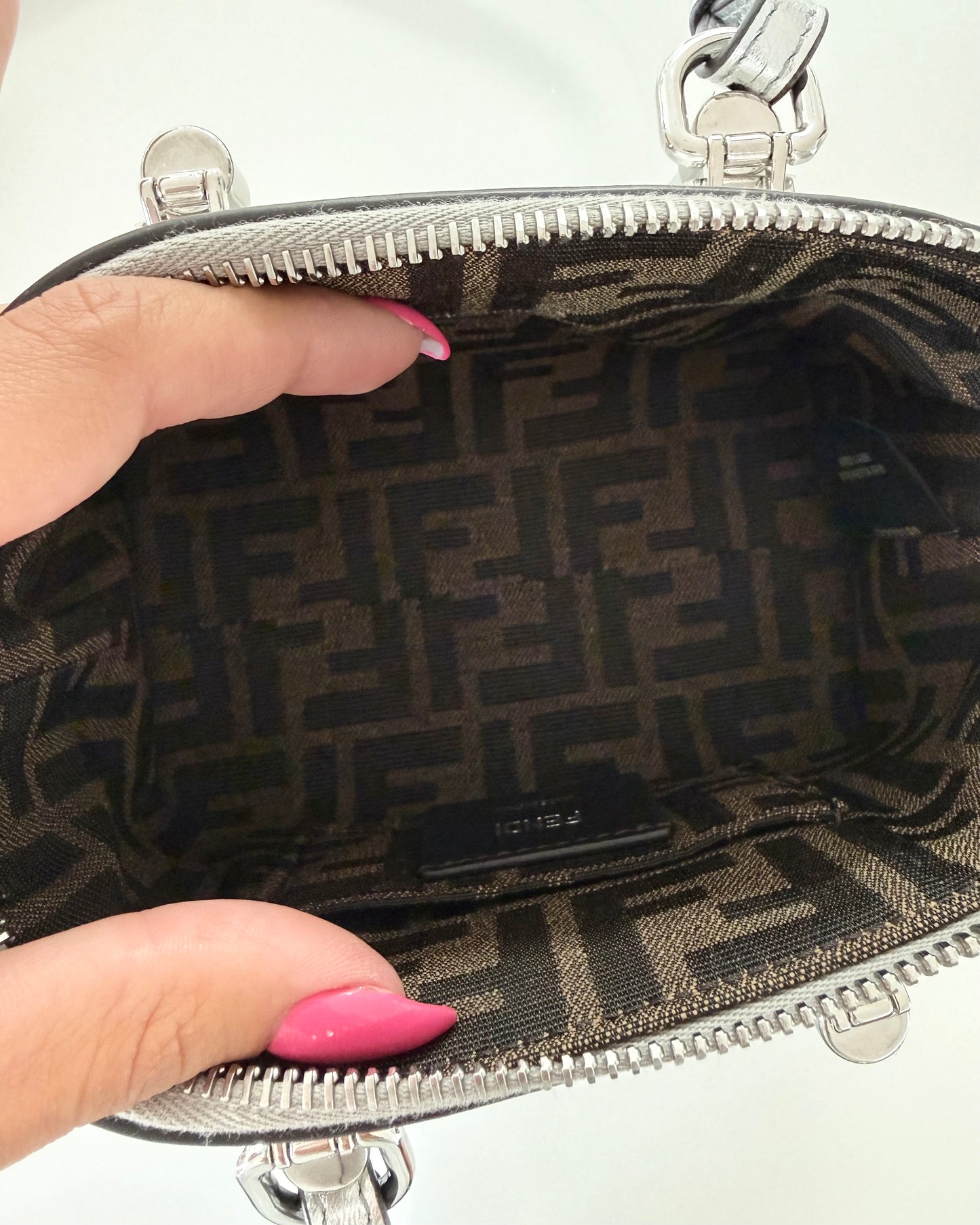 Fendi Silver By The Way Mini Bag