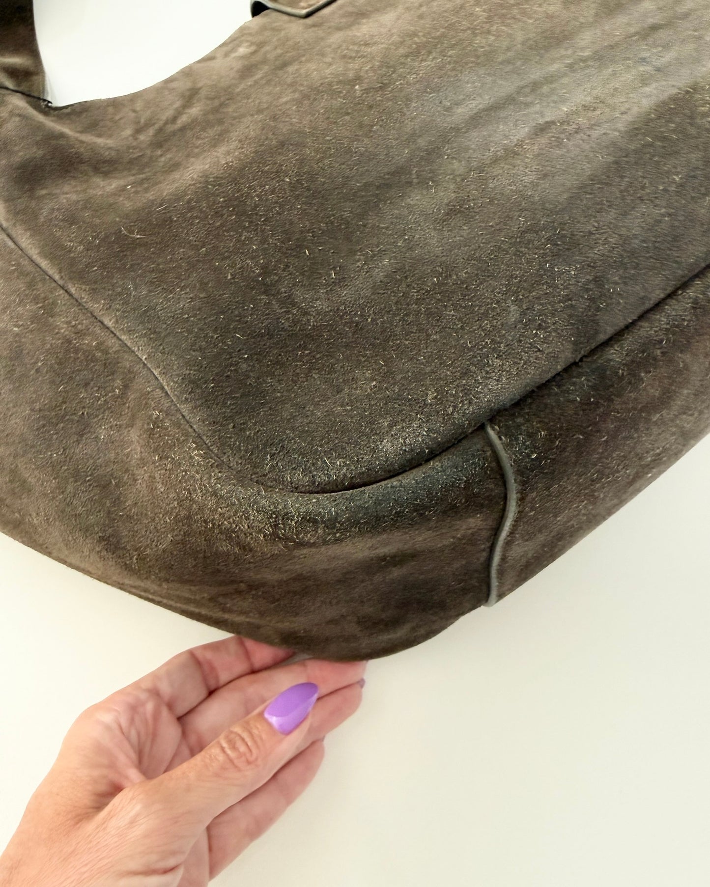 Saint Laurent Brown Suede Bea Tote Bag
