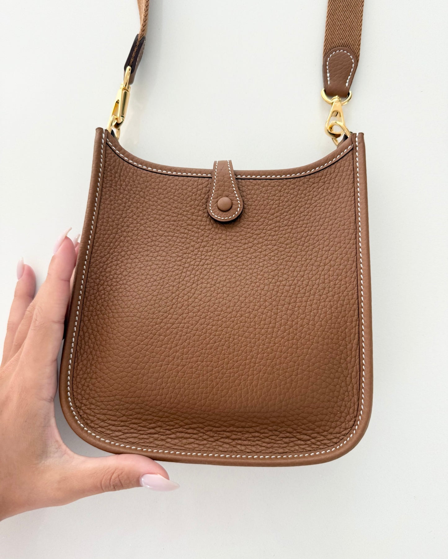 Hermes Gold Evelyne 16 TPM with Gold Hardware