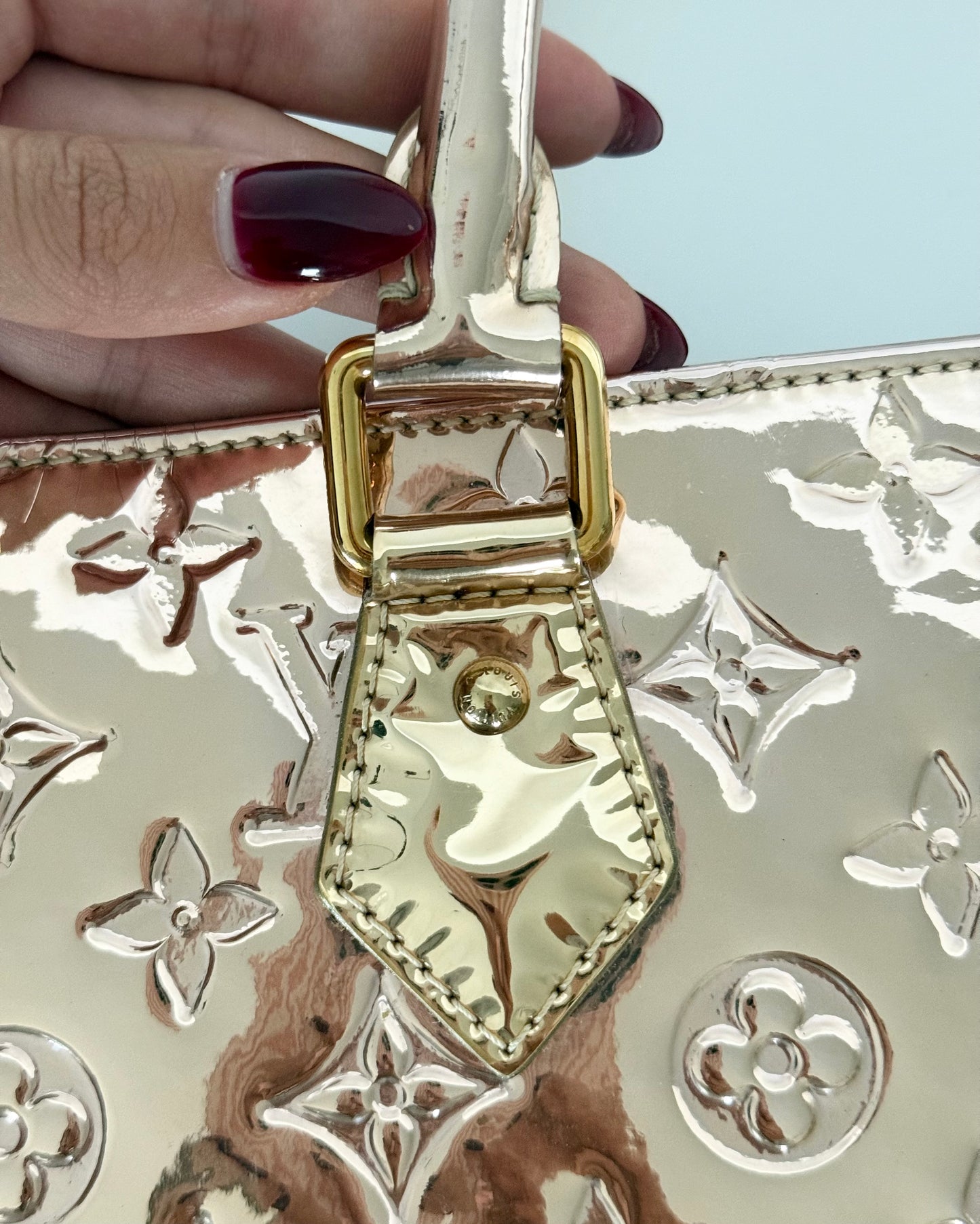 Louis Vuitton Gold Mirror Sac Plat Tote