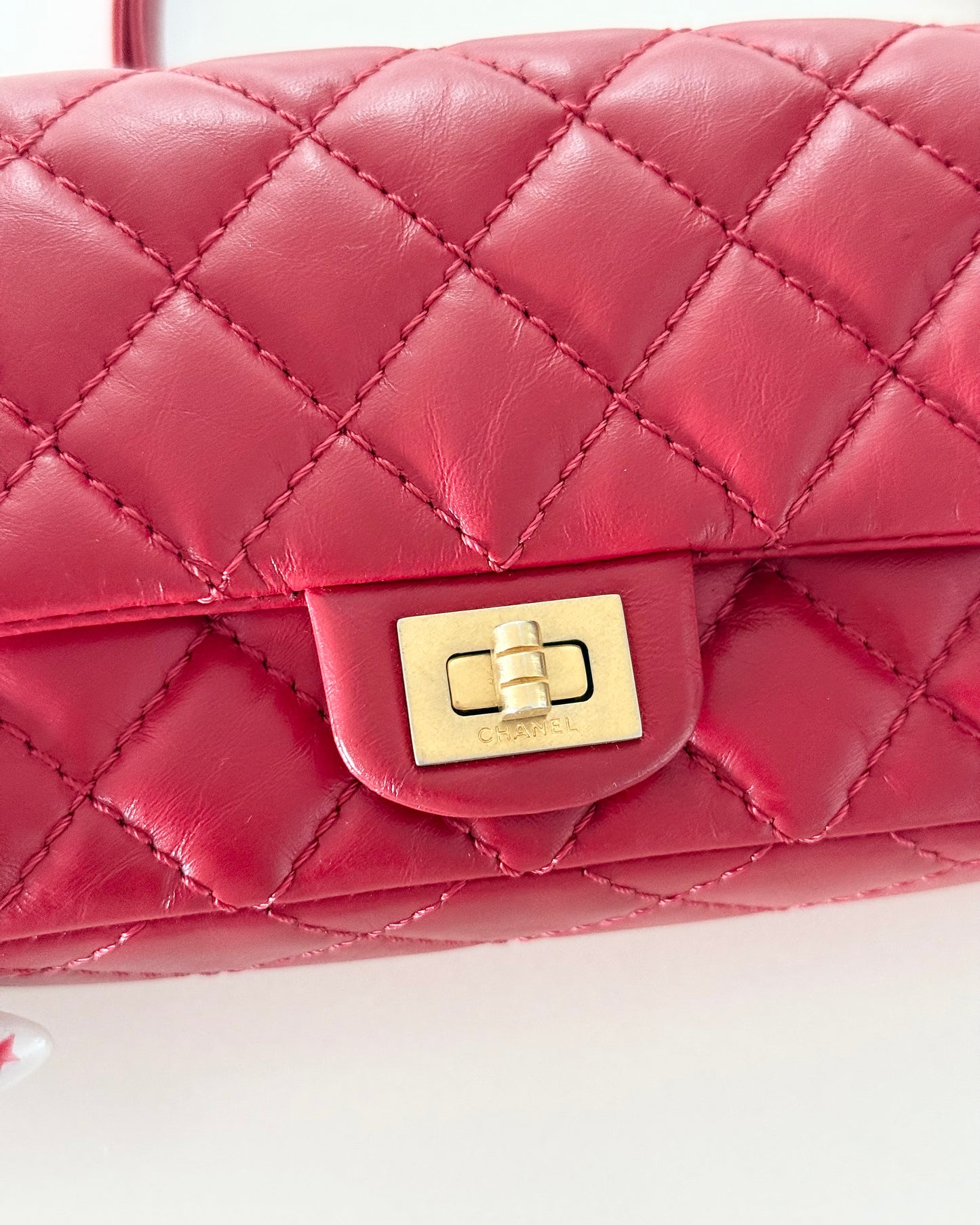 Chanel Red Leather Re-Issue Waist/Belt Bag