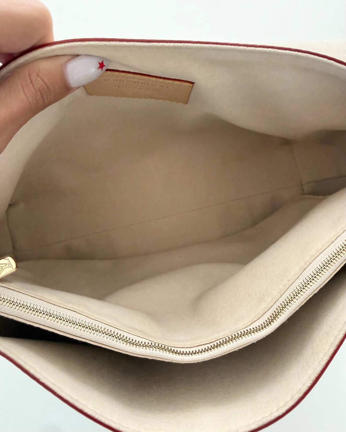 Louis Vuitton x TM White and Multicolor Monogram Dauphine GM Bag