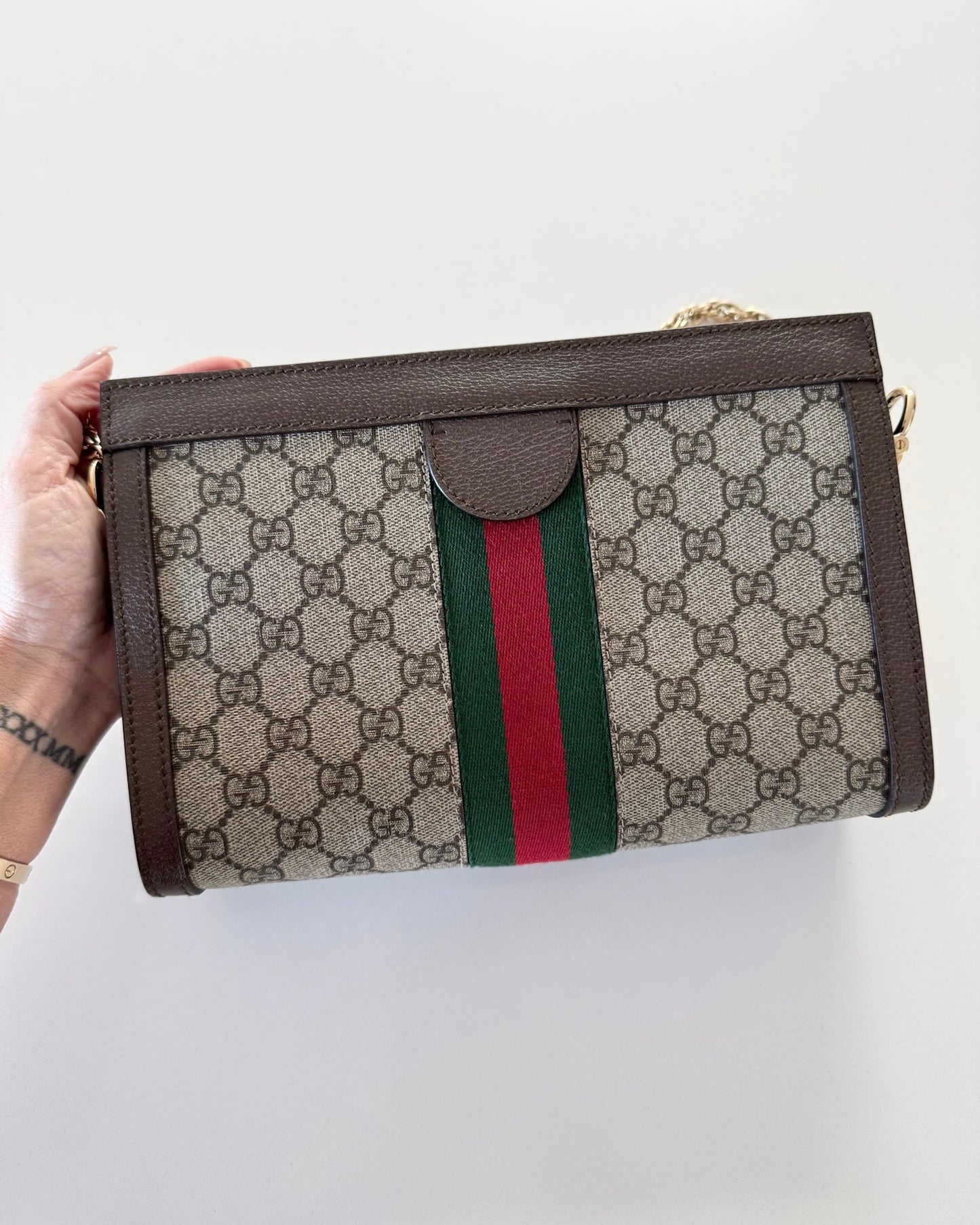 Gucci Supreme Ophidia Canvas Small Shoulder Bag