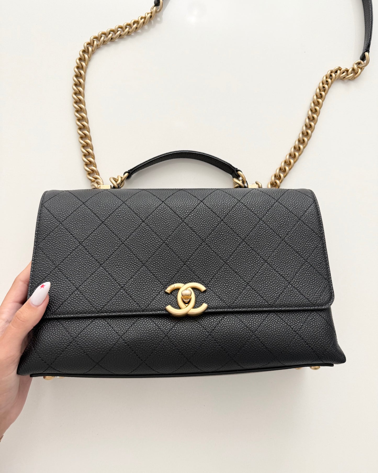 Chanel Black Caviar Medium Chic Affinity Flap Bag
