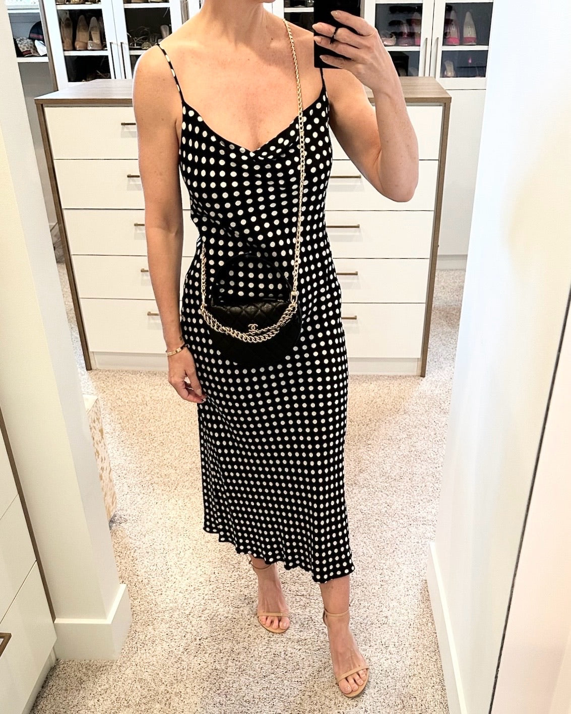 Chanel Caviar Black Bow Pouch Hobo Bag