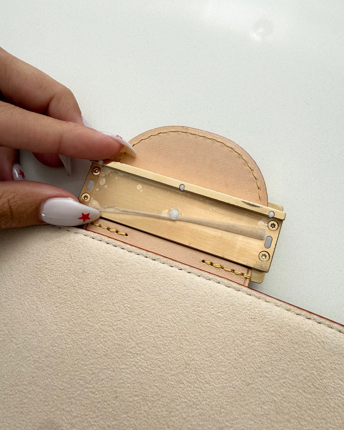 Louis Vuitton x TM White and Multicolor Monogram Dauphine GM Bag