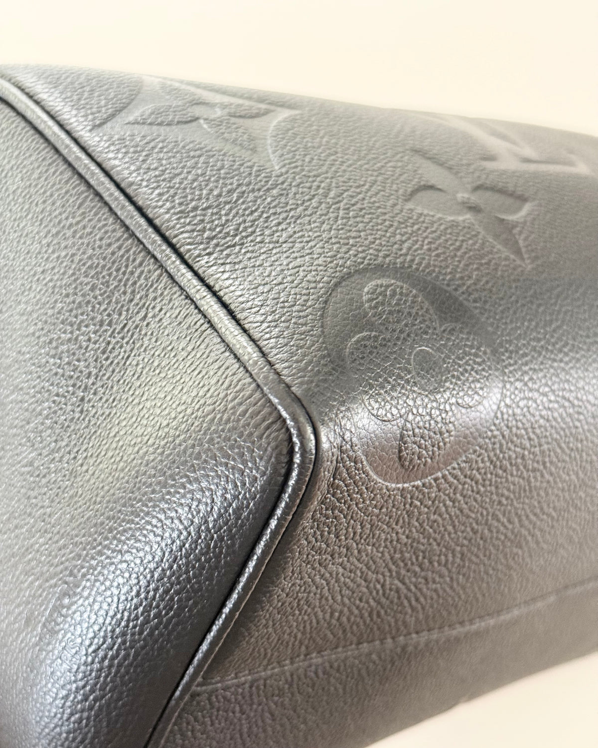 Louis Vuitton Black Monogram Giant Empreinte Leather Speedy 25 NM Bandouliere