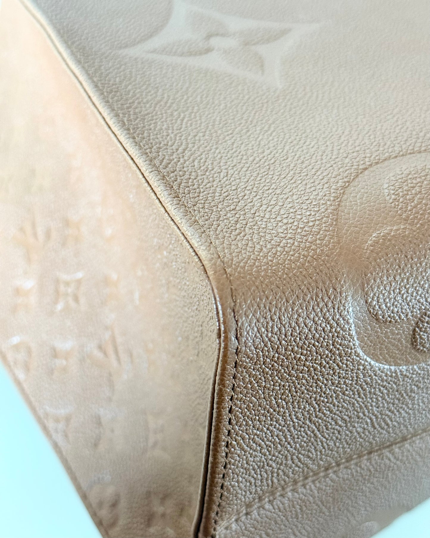 Louis Vuitton Limited Edition Cognac Empreinte Leather Onthego GM
