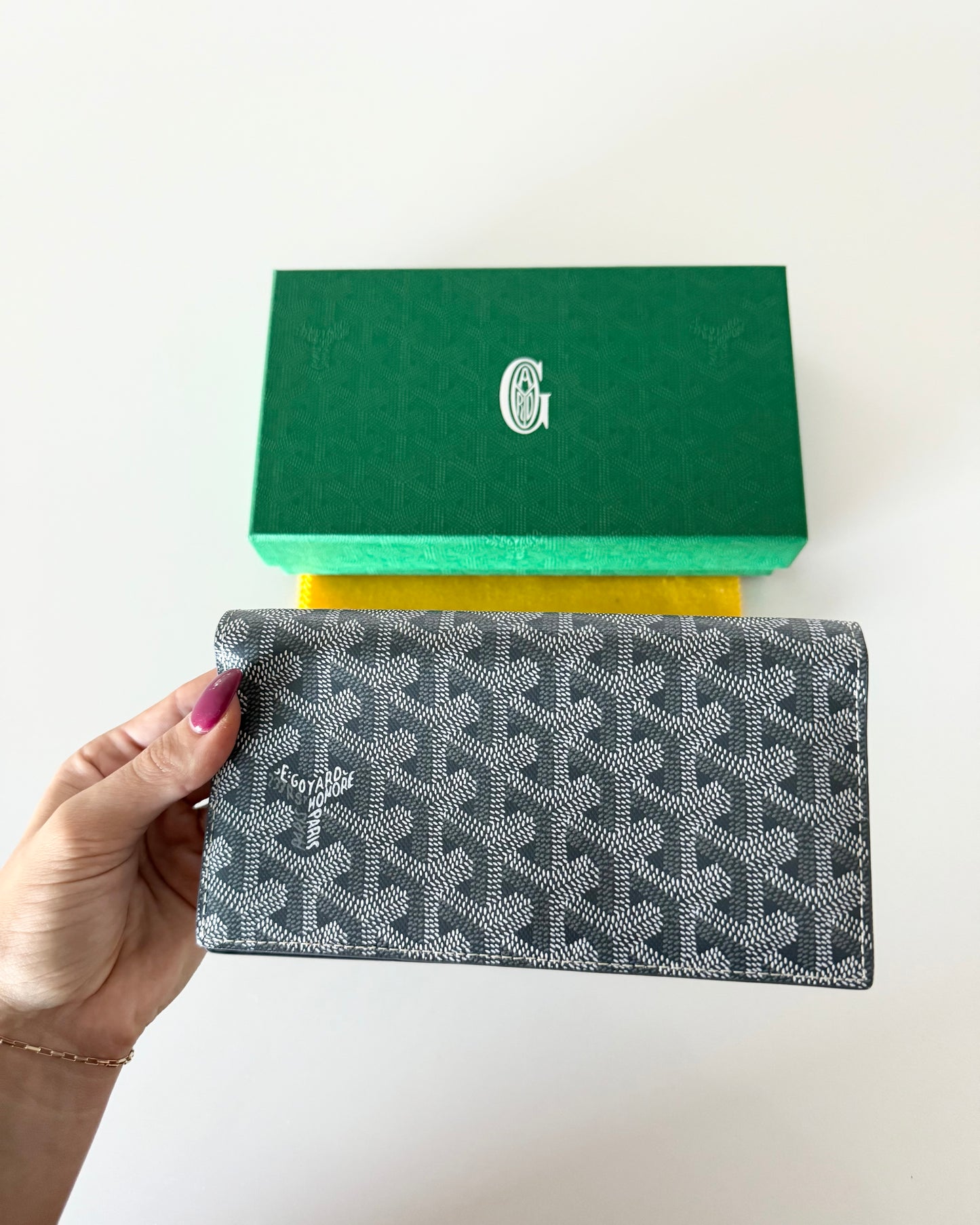 Goyard Grey Richelieu Long Wallet