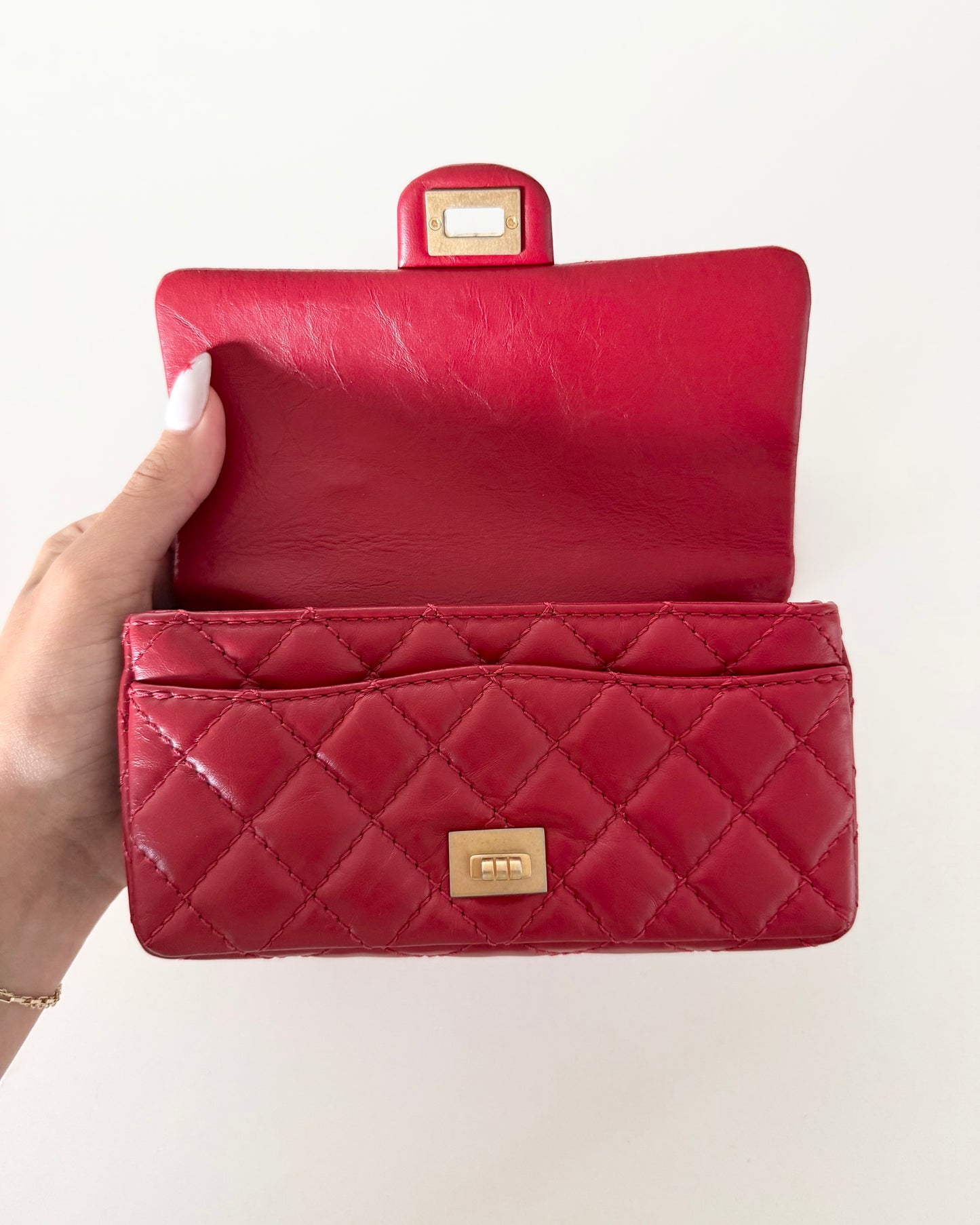 Chanel Red Leather Re-Issue Waist/Belt Bag