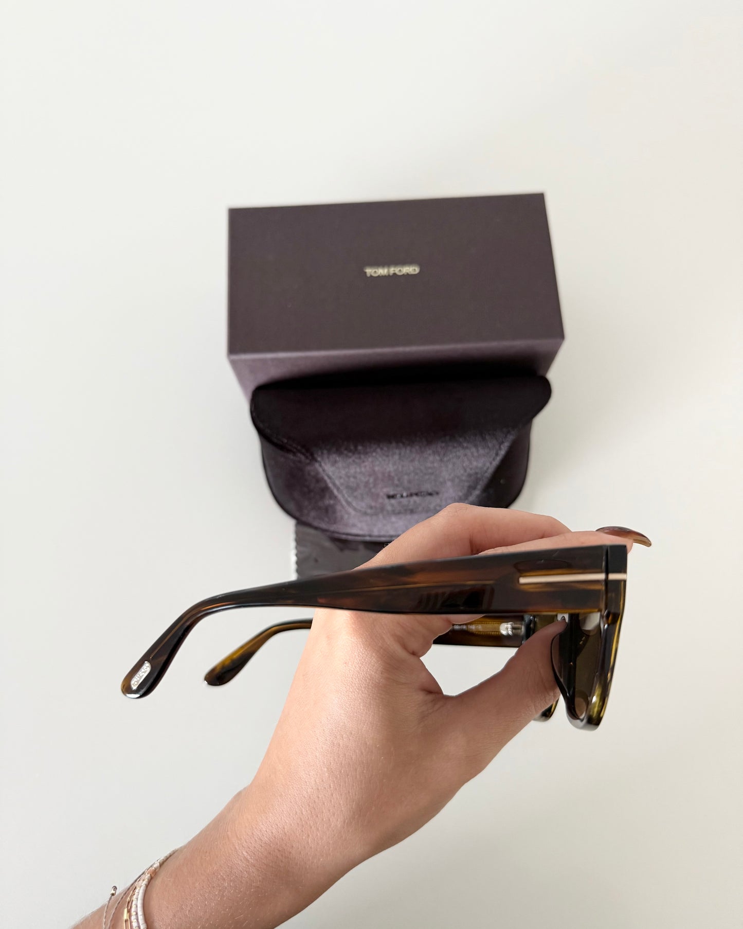 Tom Ford Tortoise Flat Top Sunnies