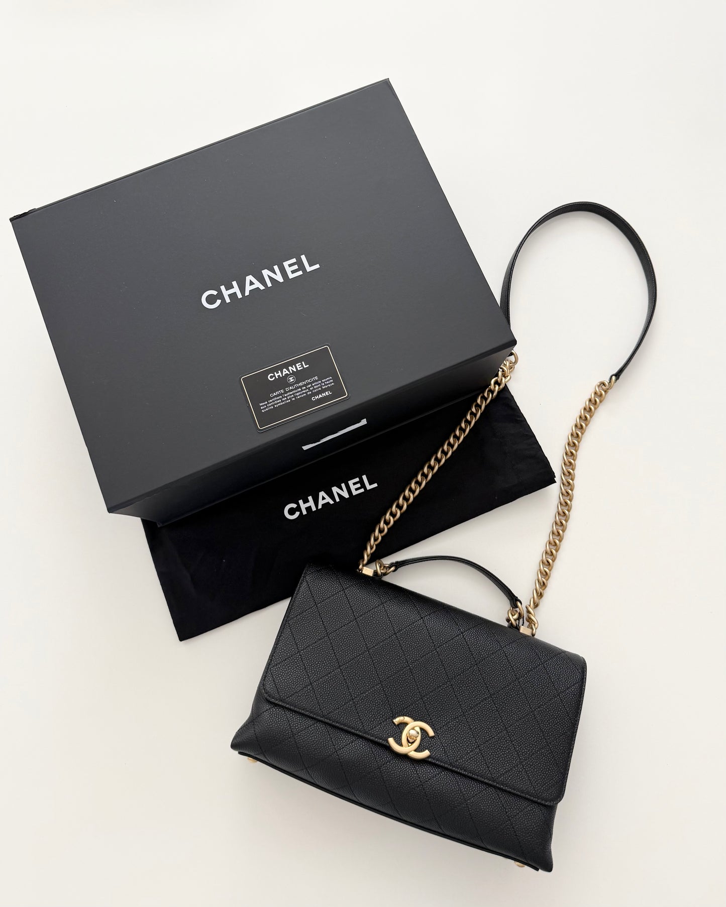 Chanel Black Caviar Medium Chic Affinity Flap Bag