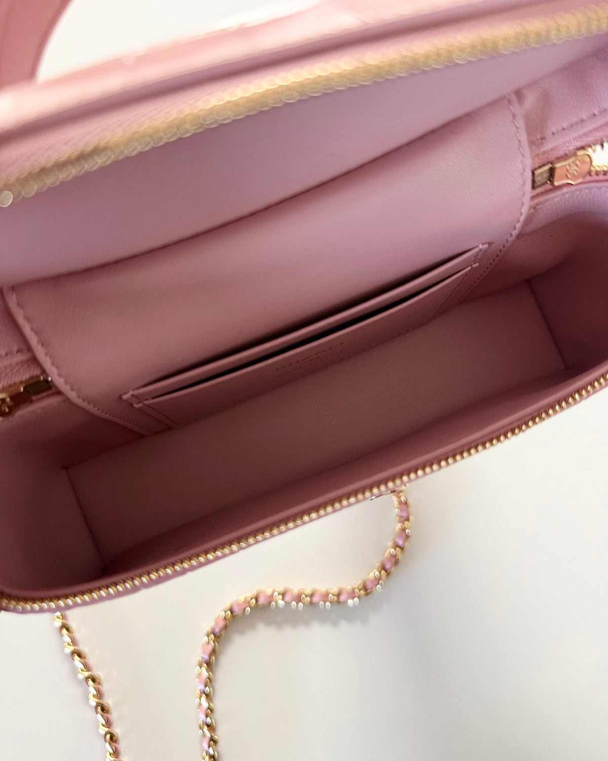 Chanel Pink Croc Embossed Slim Vanity from 2026