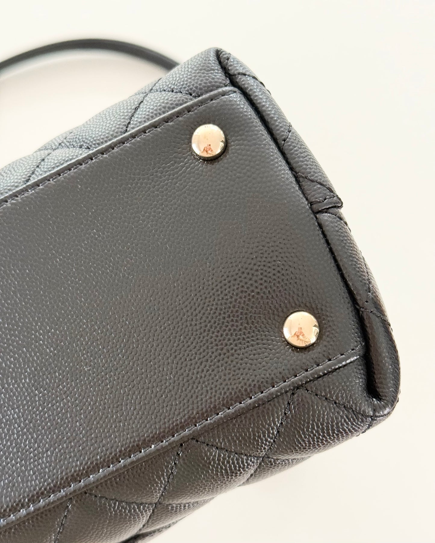 Chanel Black Caviar Large Coco Handle