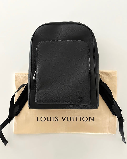 Louis Vuitton Black Taiga Leather Adrian Backpack