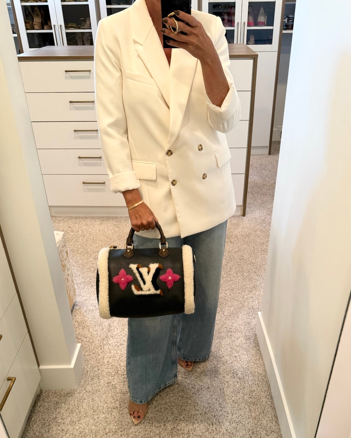 Louis Vuitton Black Leather Monogram Teddy Speedy 30 from 2020