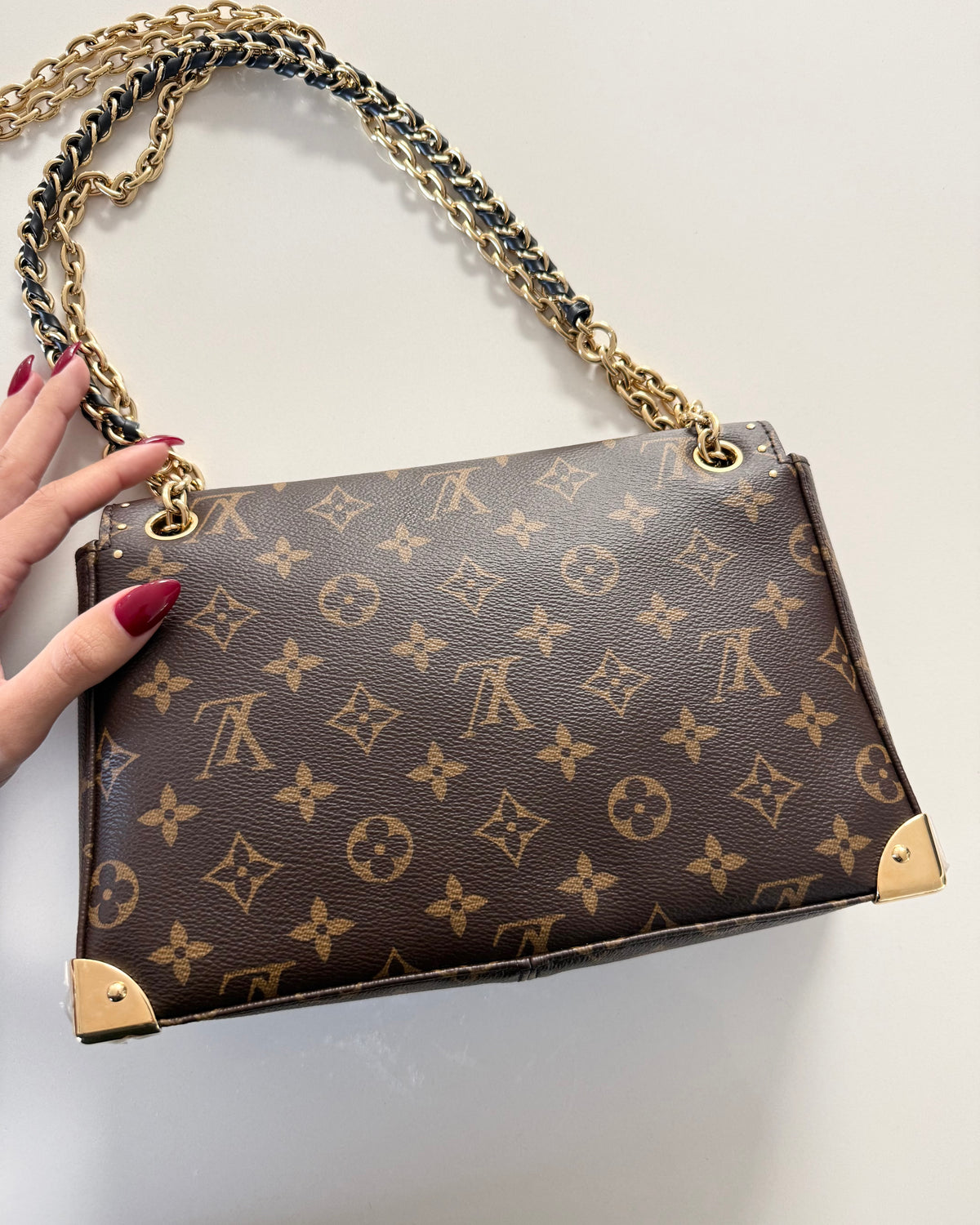 Louis Vuitton Monogram Canvas Studded Trunkie Bag