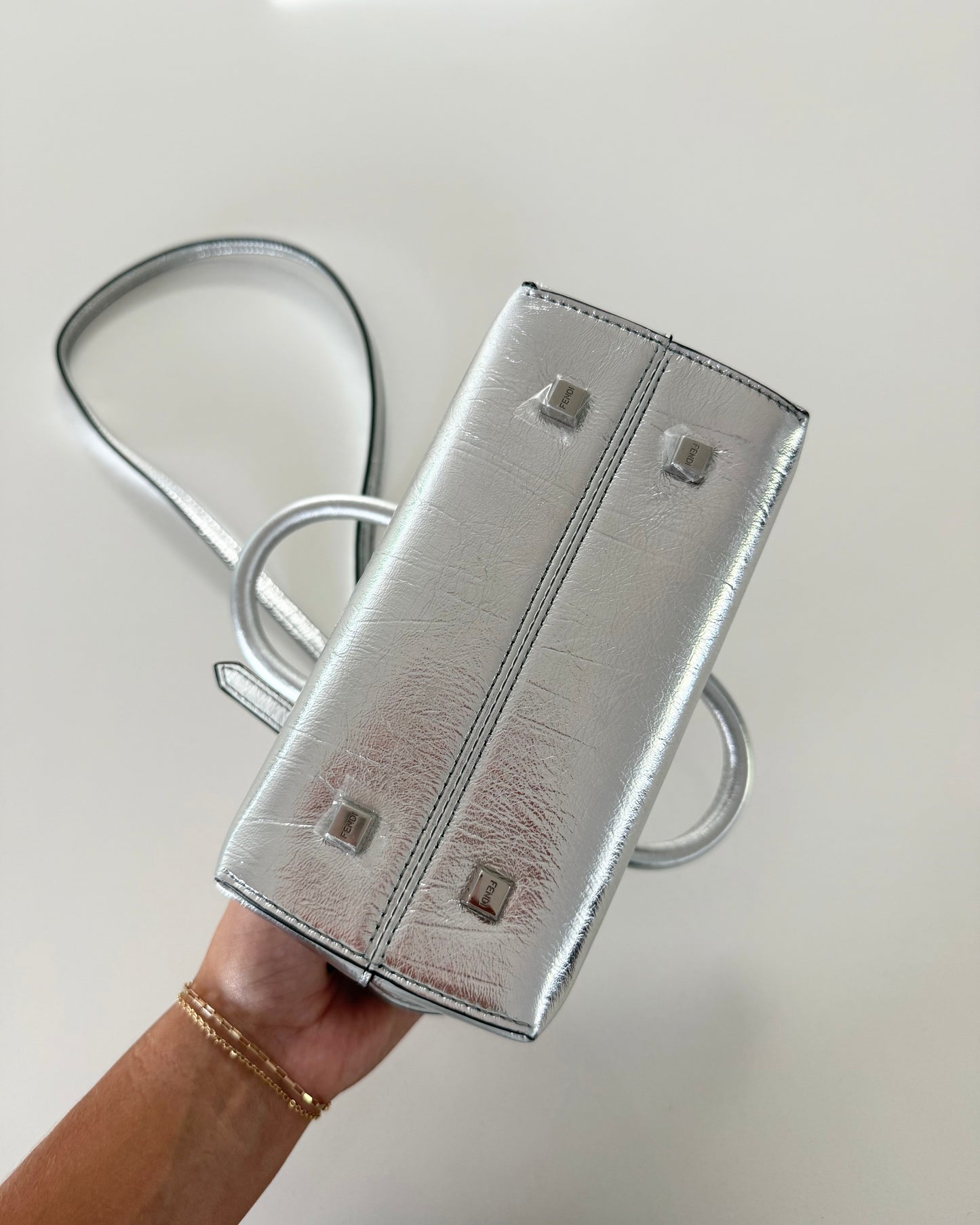 Fendi Silver By The Way Mini Bag