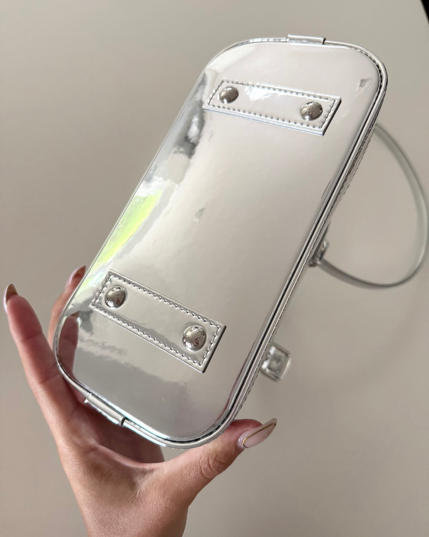 Louis Vuitton Silver Mirror Canvas Alma BB from 2025